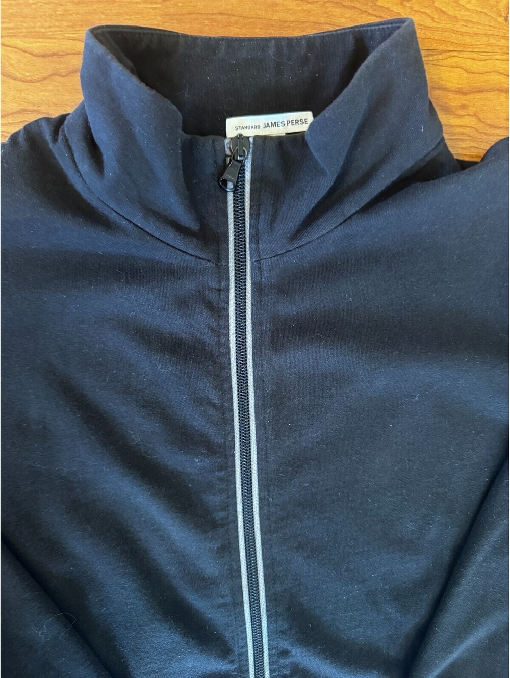 James Perse Light Rigid Jersey Race Jacket in Black-Men's 2